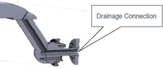 Drainage connection for Valve Head